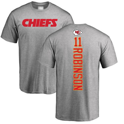 Men Kansas City Chiefs #11 Robinson Demarcus Ash Backer T-Shirt